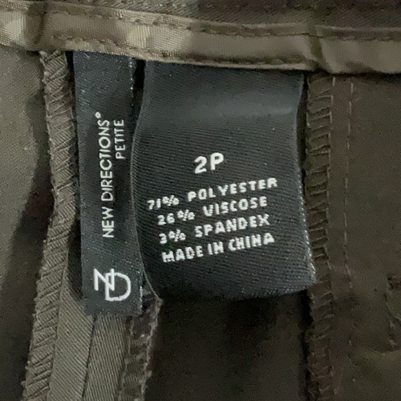 New Directions Dark Brown dress pants - Picture 3 of 4